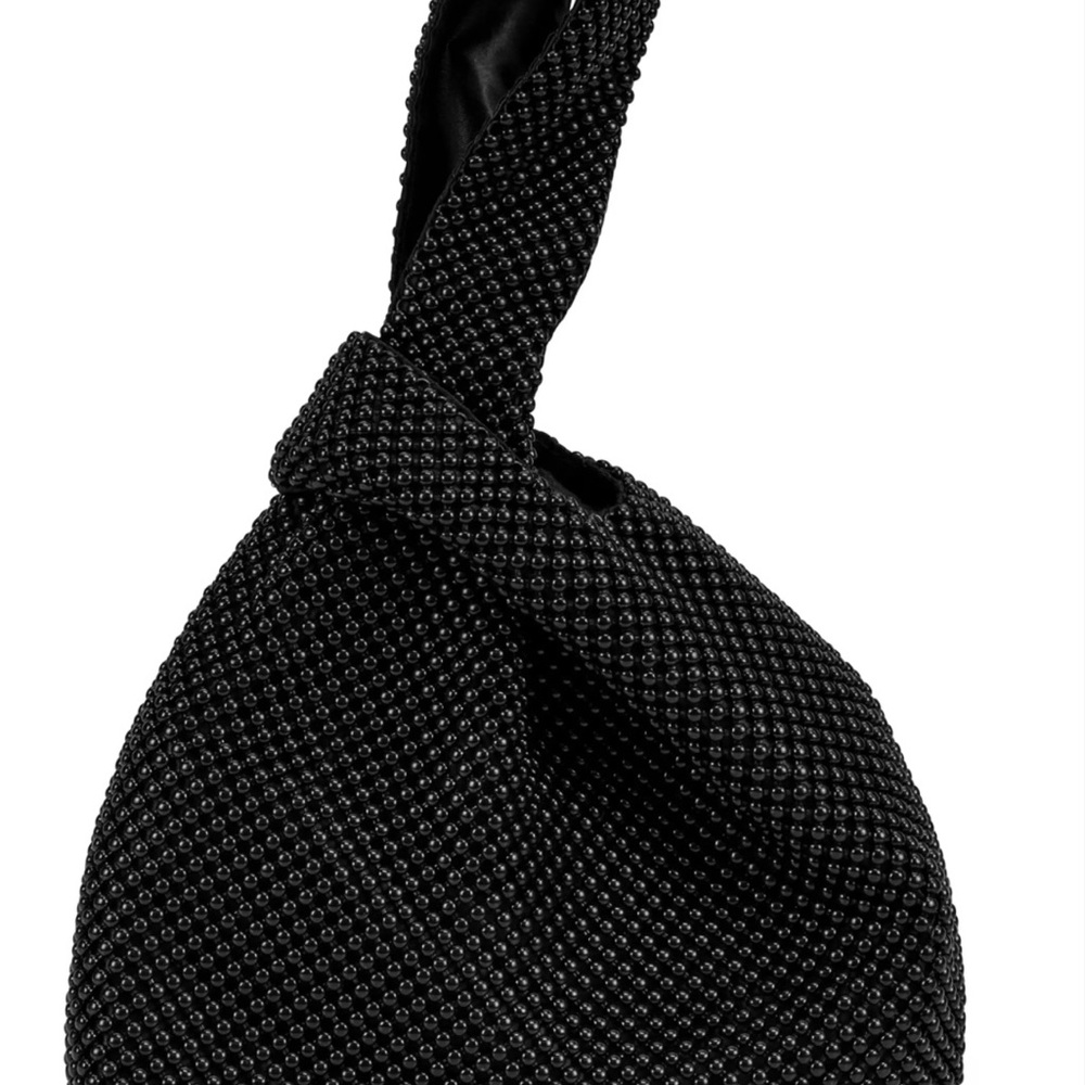 Jessica McClintock Black Beaded Clutch